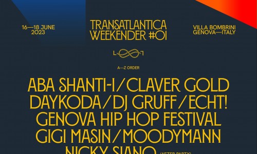 Sta arrivando … Transatlantica Weekender #01: Moodymann, Seun Kuti, Nicky Siano e molti altri dal 16 al 18 giugno a Genova